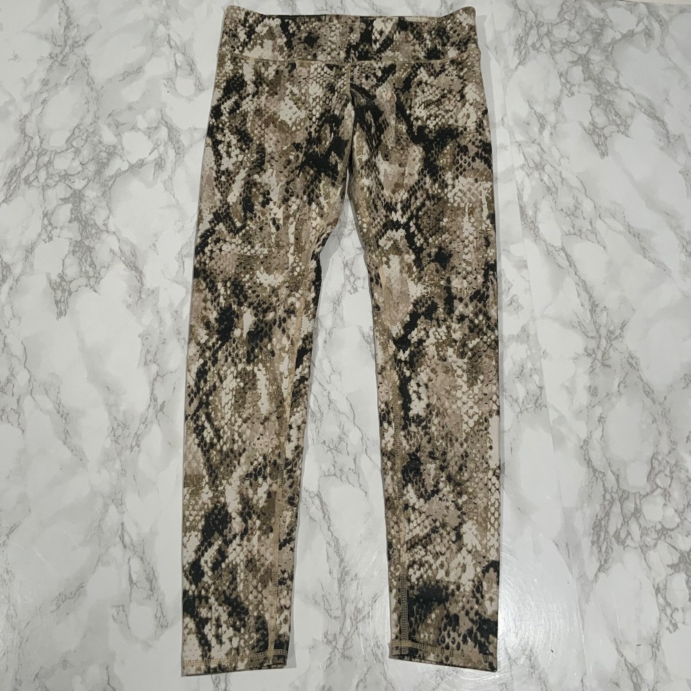 Alo Yoga Snake Animal Print Workout Gym Leggings